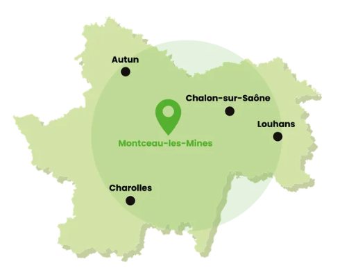 Carte de la zone d'intervention